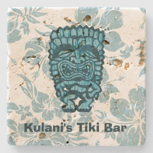 Ku-Tiki Hawaiian Customisable Tiki Bar Coaster