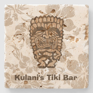 Ku-Tiki Hawaiian Customisable Tiki Bar Coaster