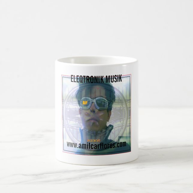 ku, www.amilcarflores.com, ELEQTRONIK MUSIK Coffee Mug (Center)