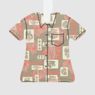 Kua Bay Hawaiian Undersea Shells Aloha Shirt Ornament