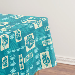 Kua Bay Hawaiian Undersea Shells Tablecloth