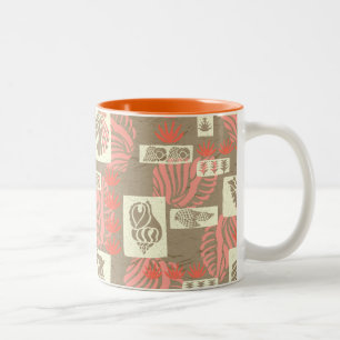 Kua Bay Hawaiian Undersea Shells Two-Tone Coffee Mug