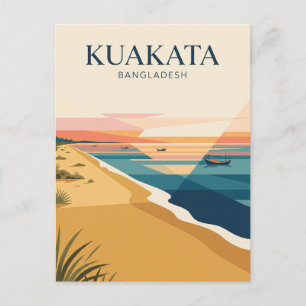 Kuakata Beach Bangladesh Postcard