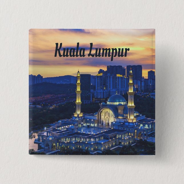 Kuala Lumpur 15 Cm Square Badge (Front)