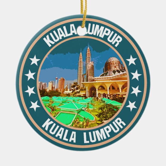 Kuala Lumpur                                       Ceramic Tree Decoration (Front)