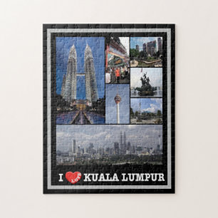 Kuala Lumpur - I Love - Malaysia - Jigsaw Puzzle