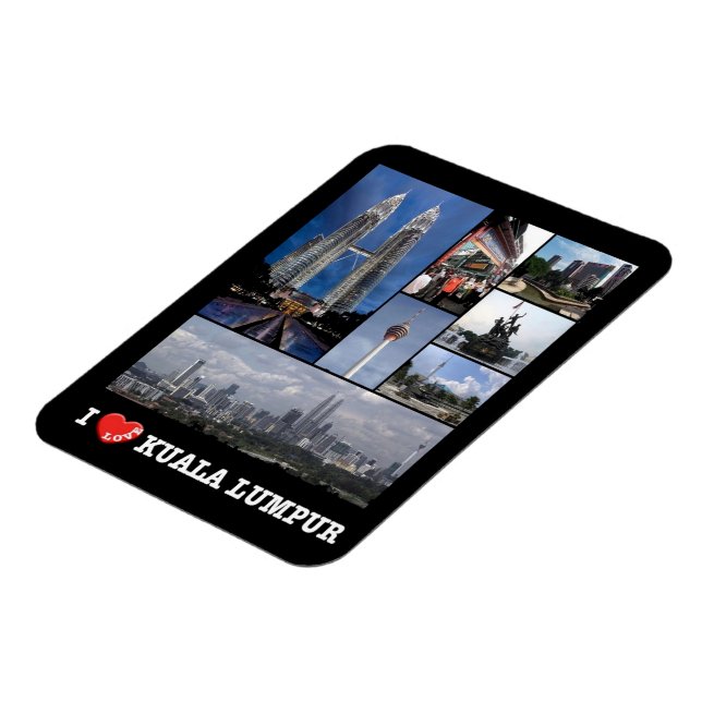 Kuala Lumpur - I Love - Malaysia - Magnet (Left Side)