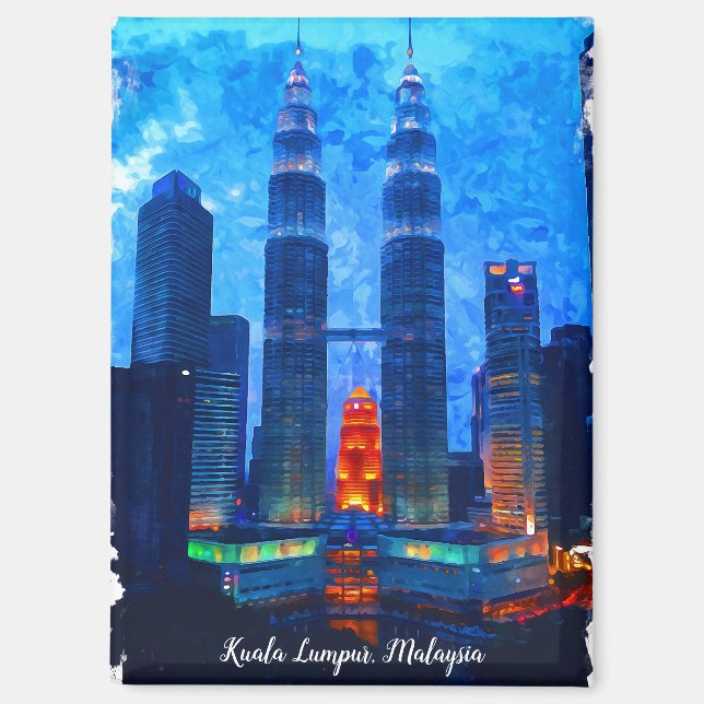 Kuala Lumpur Malaysia Asia Travel Magnet (Front)