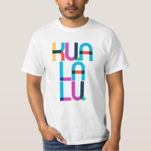 Kuala Lumpur Malaysia Pop Art Letters T-Shirt