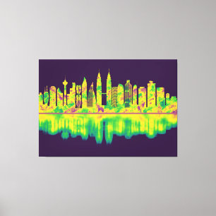 Kuala Lumpur Malaysia Skyline Canvas Print