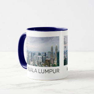 Kuala Lumpur Malaysia Skyline Vintage Souvenir Mug