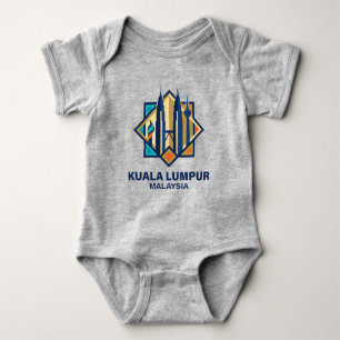 Kuala Lumpur Malaysia Southeast Asia Baby Bodysuit