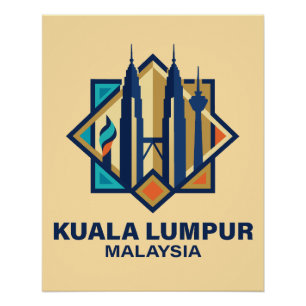 Kuala Lumpur Malaysia Southeast Asia Poster