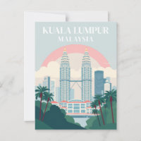 Kuala Lumpur Malaysia Vintage Cityscape Travel