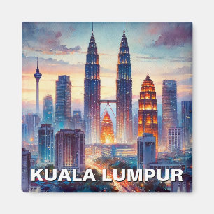Kuala Lumpur Petronas Twin Towers Magnet