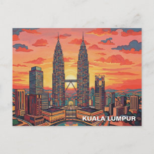 Kuala Lumpur Petronas Twin Towers  Postcard