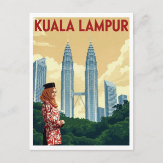 Kuala Lumpur Petronas Twin Towers Postcard