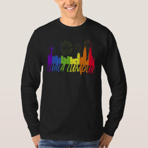 Kuala Lumpur Pride Skyline Pride Parade Kuala Lum T-Shirt