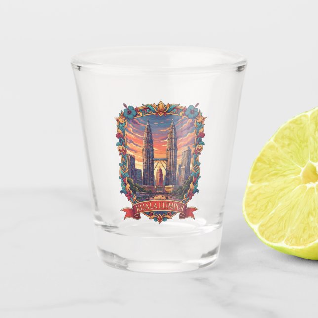 Kuala Lumpur Shot Glass (Front)