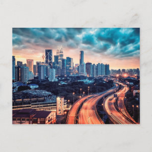 Kuala Lumpur sunset Postcard