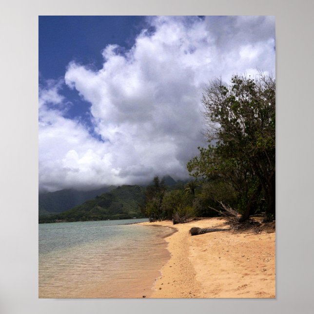 Kualoa Beach Park Oahu Poster (Front)