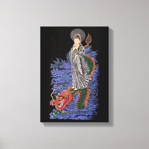Kuan yin canvas picture print