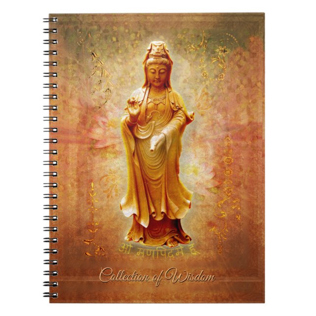 Kuan Yin (customisable) Notebook (Front)