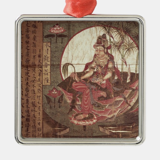 Kuan-yin, Goddess of Compassion Metal Tree Decoration (Front)
