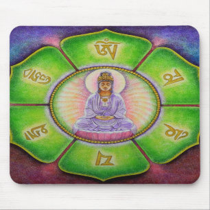 Kuan Yin "Om Mani Padme Hum" Mousepad