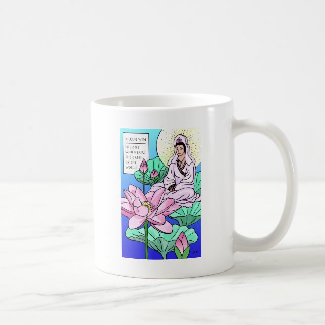 Kuan Yin, Quan Yin, Hears Your Cries Coffee Mug (Right)