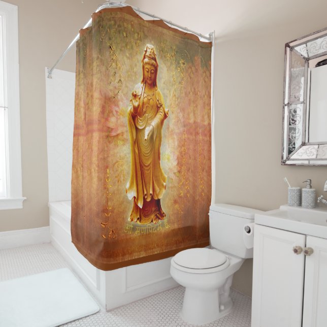 Kuan Yin Shower Curtain (In Situ)