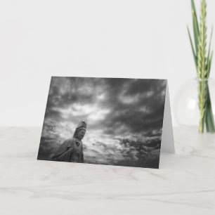Kuan Yin Statue Fine Art Photograph Holiday Card