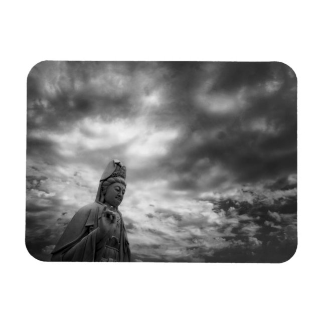 Kuan Yin Statue Fine Art Photograph Magnet (Horizontal)
