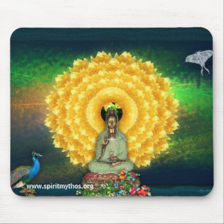 Kuan Yin Wall Tapestry Mouse Mat