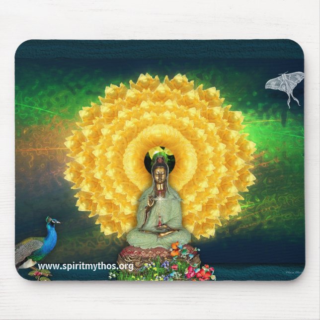 Kuan Yin Wall Tapestry Mouse Mat (Front)