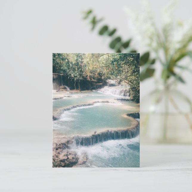 Kuang Si Falls - Luang Prabang - Laos Postcard (Standing Front)