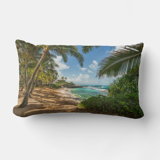 Kuau Cove Beach | Maui, Hawaii Lumbar Cushion (Front)