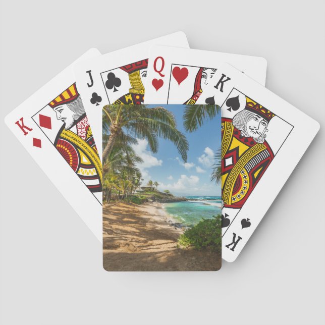 Kuau Cove Beach | Maui, Hawaii Playing Cards (Back)