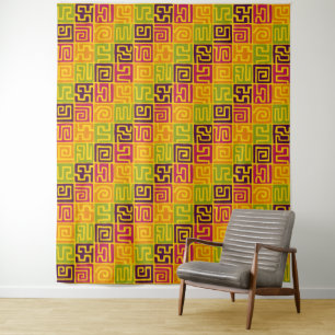 Kuba Style Pattern 071019 - Colourful Tapestry