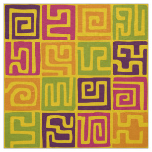 Kuba Style Pattern 071019 - Colours Fabric