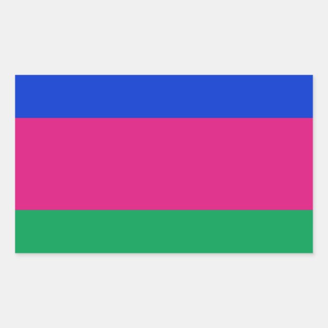 Kuban People's Republic Flag Rectangular Sticker (Front)