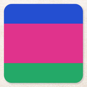 Kuban People's Republic Flag Square Paper Coaster