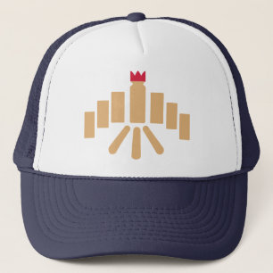 Kubb game trucker hat