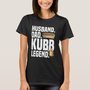 Kubb Husband Viking Chess Player Yard Game Set Kub T-Shirt