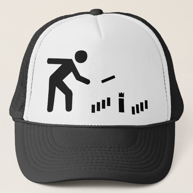 Kubb player trucker hat (Front)