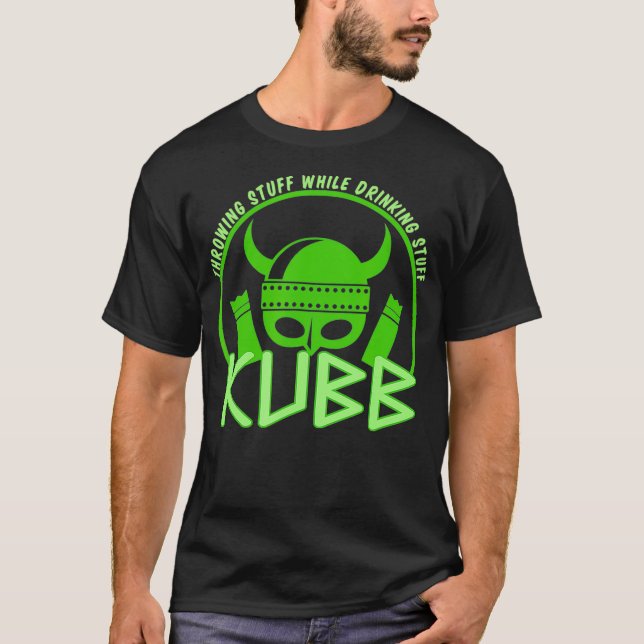 Kubb Viking Chess and Party Gift Idea T-Shirt (Front)