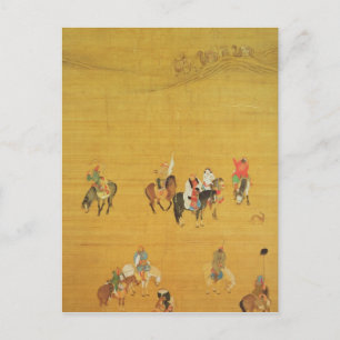 Kublai Khan  Hunting, Yuan dynasty Postcard