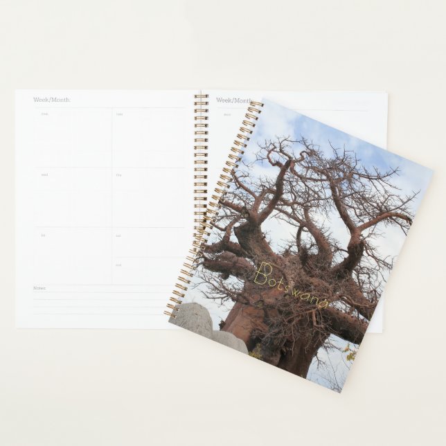 Kubu Island Baobab Tree Botswana Scenery Planner (Display)