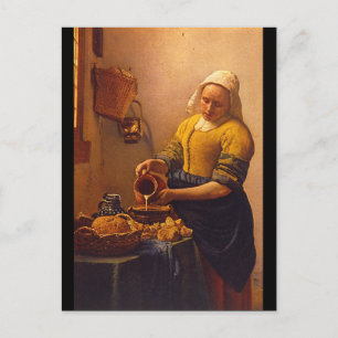Kuchenmagd', Jan Vermeer_Dutch Masters Postcard