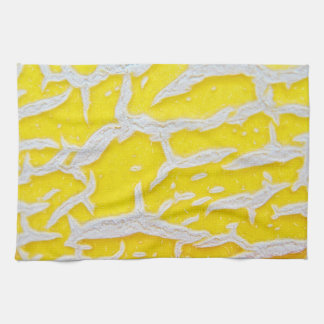 Küchentuch gelb-graues Melonenmuster Tea Towel